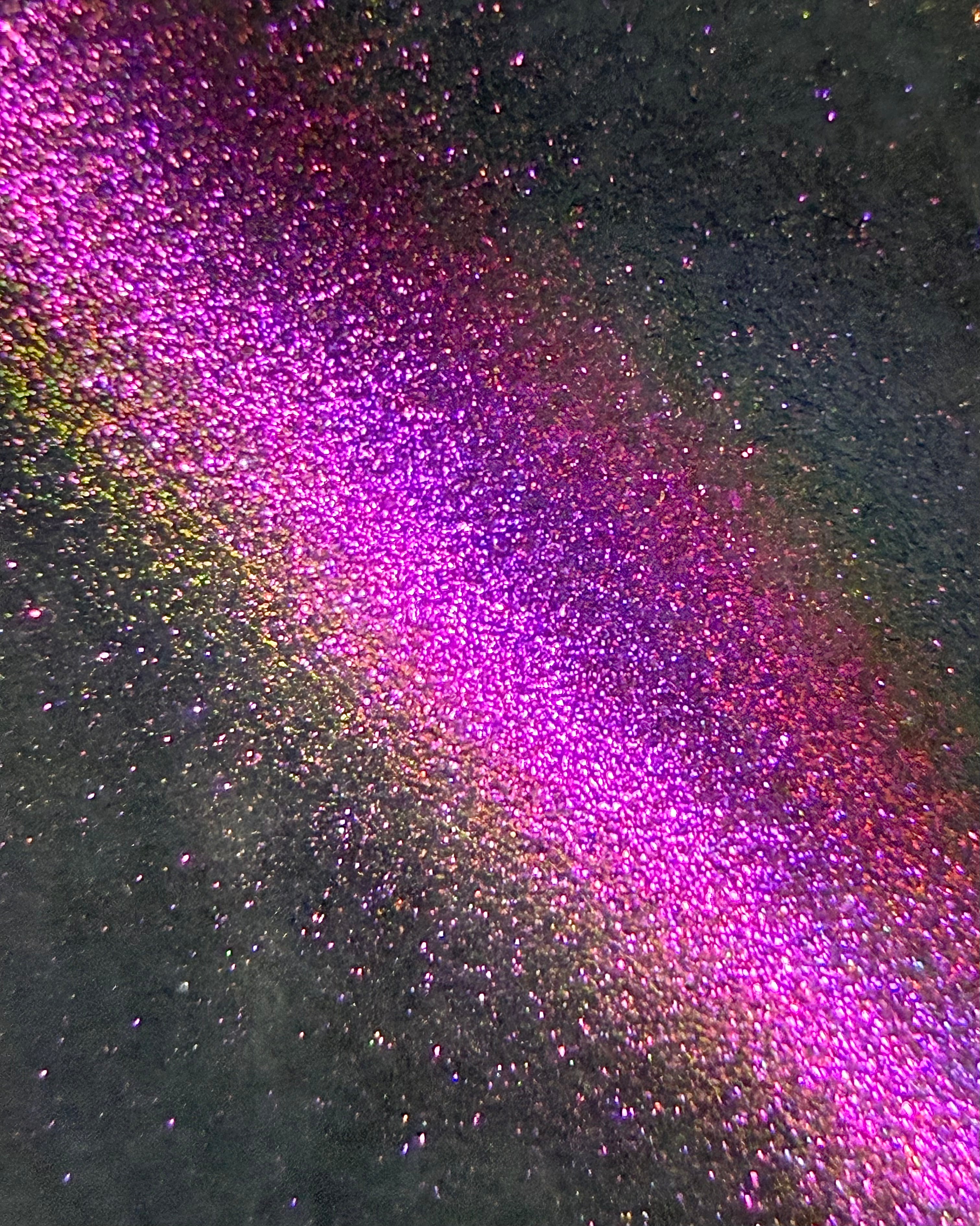 Habibi by Glitch Lacquer, macro close-up of the dark purple-pink-gold magnetic shift