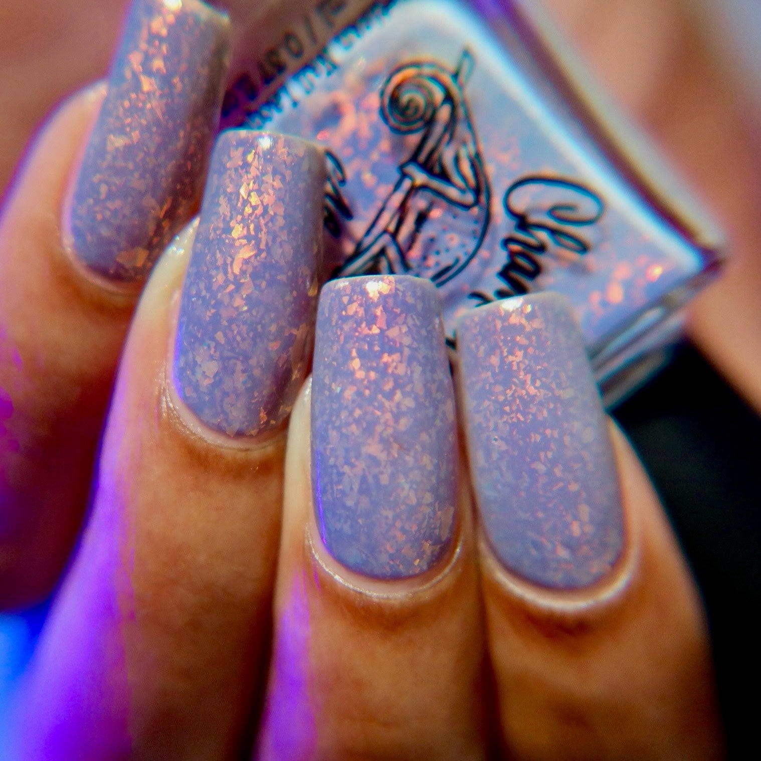 Sunset at the Ocean Shore (UV Polish)