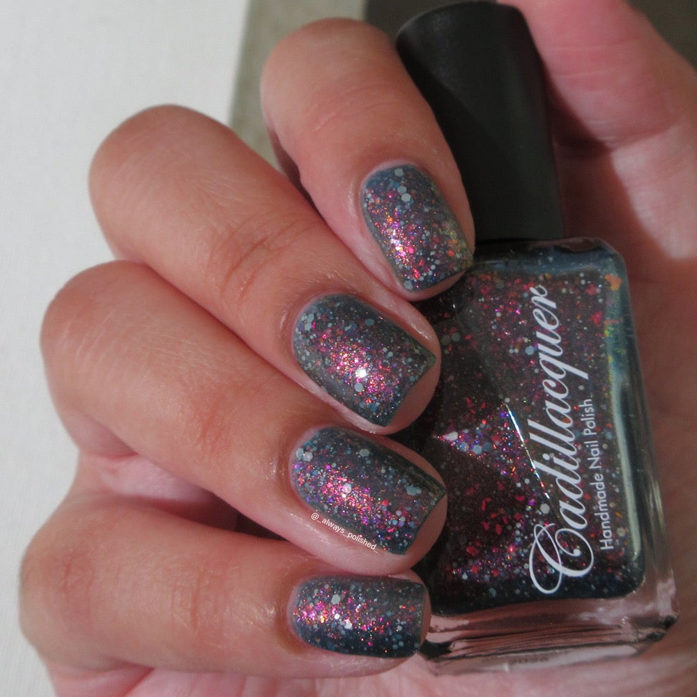 Cadillacquer I Don't Belong To You jelly nail polish swatch in daylight