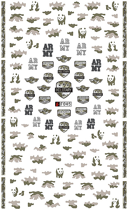 Military - Nail Sticker Thumbnail