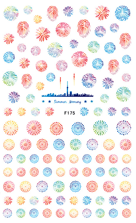 Fireworks - Nail Sticker Thumbnail