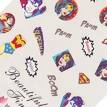 Superhero Comic Book Large Sheet Water Decal