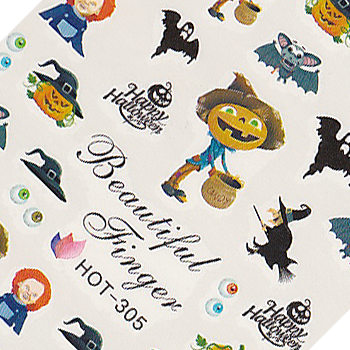 Halloween Pumpkin Large Sheet Water Decal