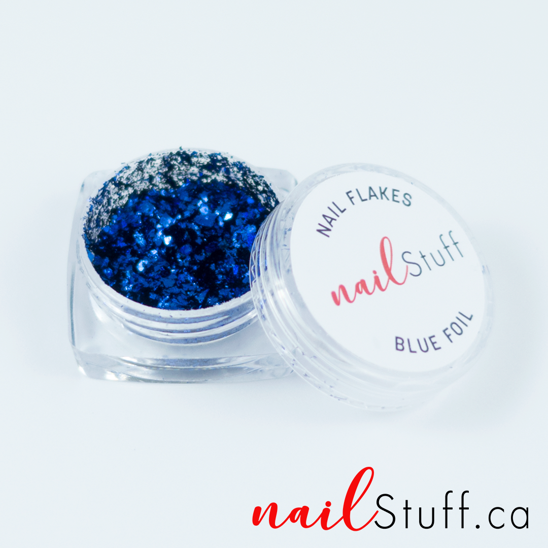 NailStuff - Blue Metallic Foil Flakes