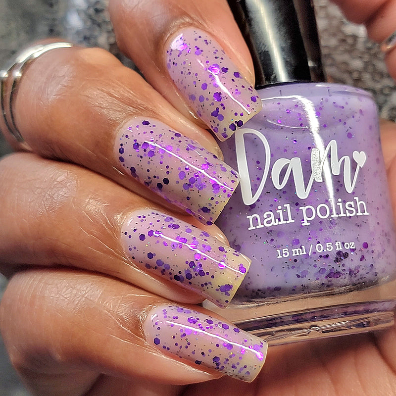 Dam Nail Polish - Sweet Sips - Taro Tea Wannabe