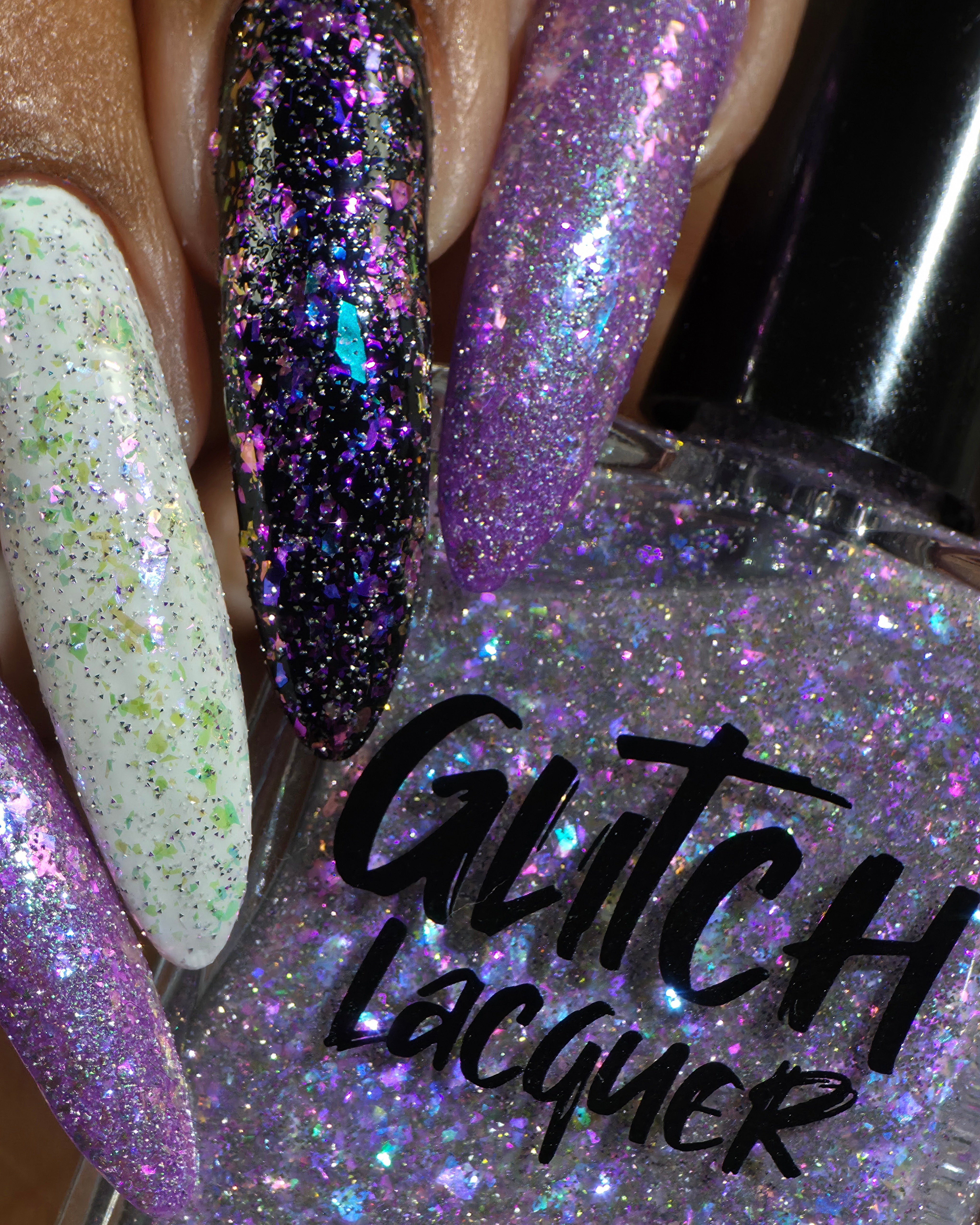 May Flowers - Glitch Lacquer Reflective Polish | NailStuff Canada