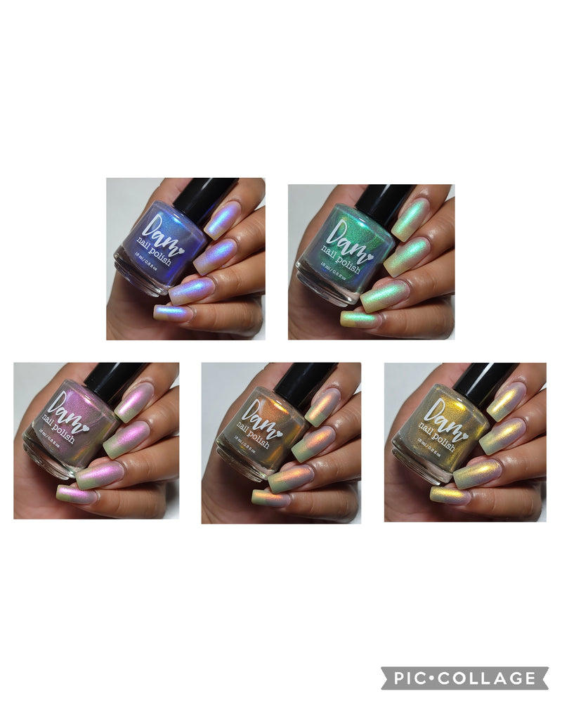 Dam Nail Polish - Trust The Shimmer Collection - Full Collection (5 Bottles)