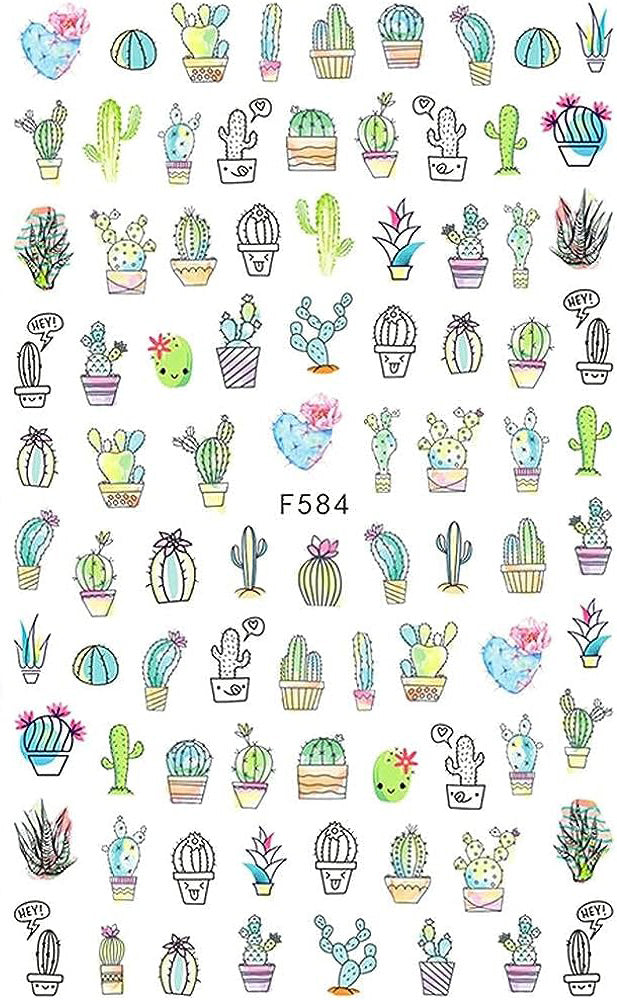 Cactus Cuties Nail Sticker