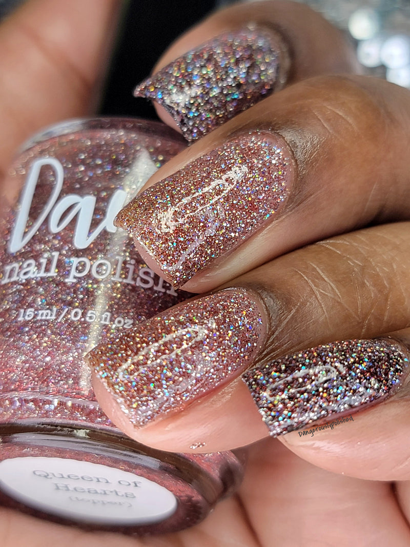 Dam Nail Polish - Reflective Glitter - Queen of Hearts