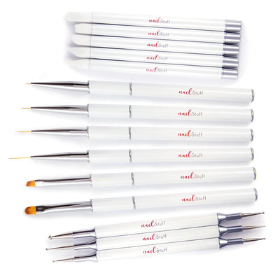 NailStuff - Entire Nail Brush and Tool Set (17 pcs)