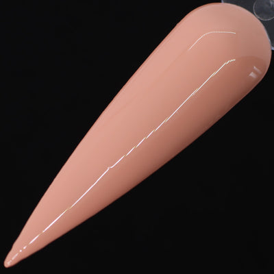 Maned Wolf by Dimension Nails, warm peachy-nude creme with rosy-tan undertone, swatch stick