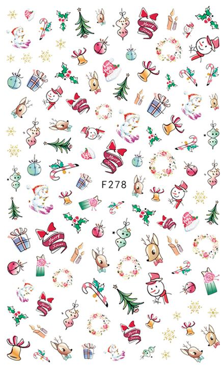 Christmas Ornaments Nail Sticker