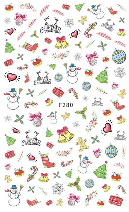 Merry Christmas Nail Sticker