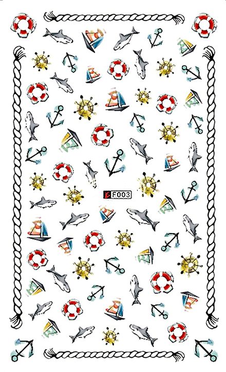 Nautical 1 - Nail Sticker Thumbnail