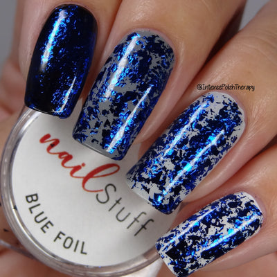 NailStuff - Blue Metallic Foil Flakes