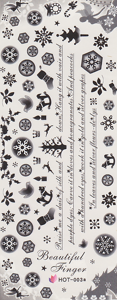 Winter Themed Water Decal