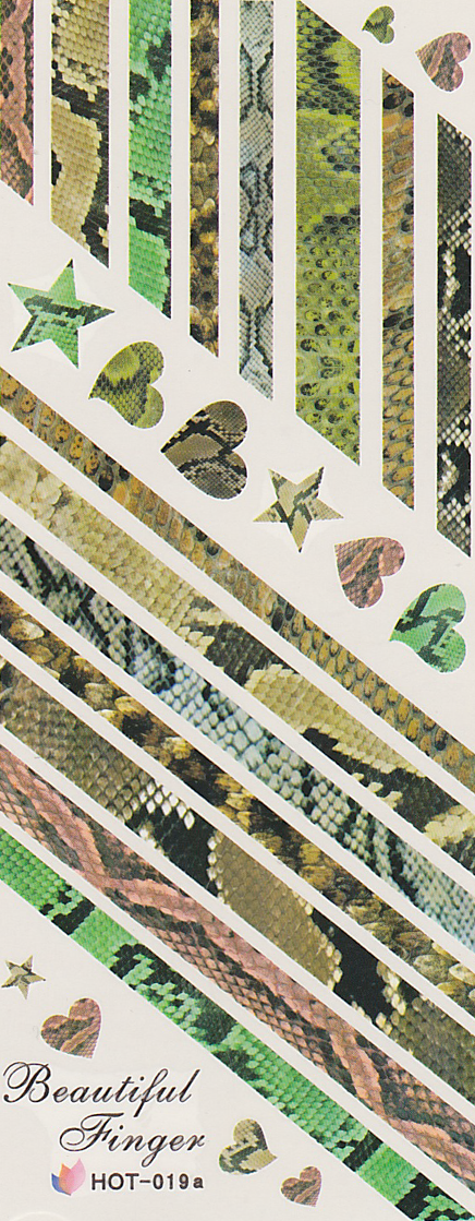 Reptile Snakeskin Large Sheet Water Decal