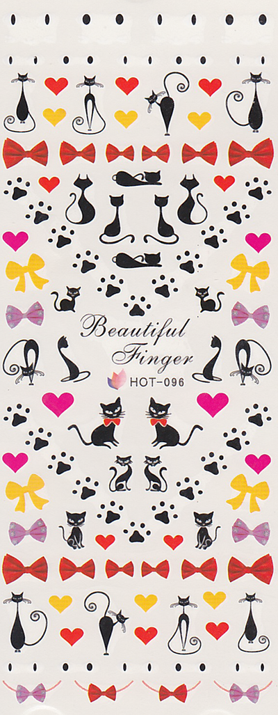 Cats and Bows Water Decal