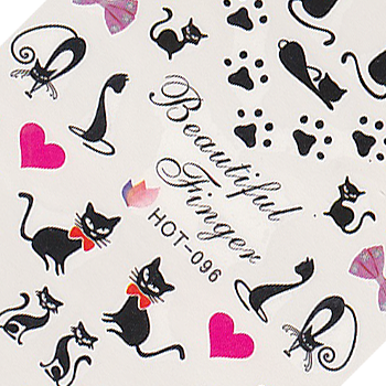 Cats and Bows Water Decal