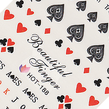 Poker Vegas Large Sheet Water Decal