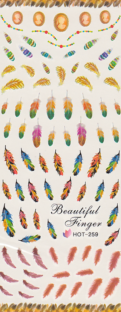 Feathers Water Decal