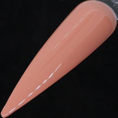 Anteater by Dimension Nails, warm peach-tan creme with high-gloss finish, swatch stick
