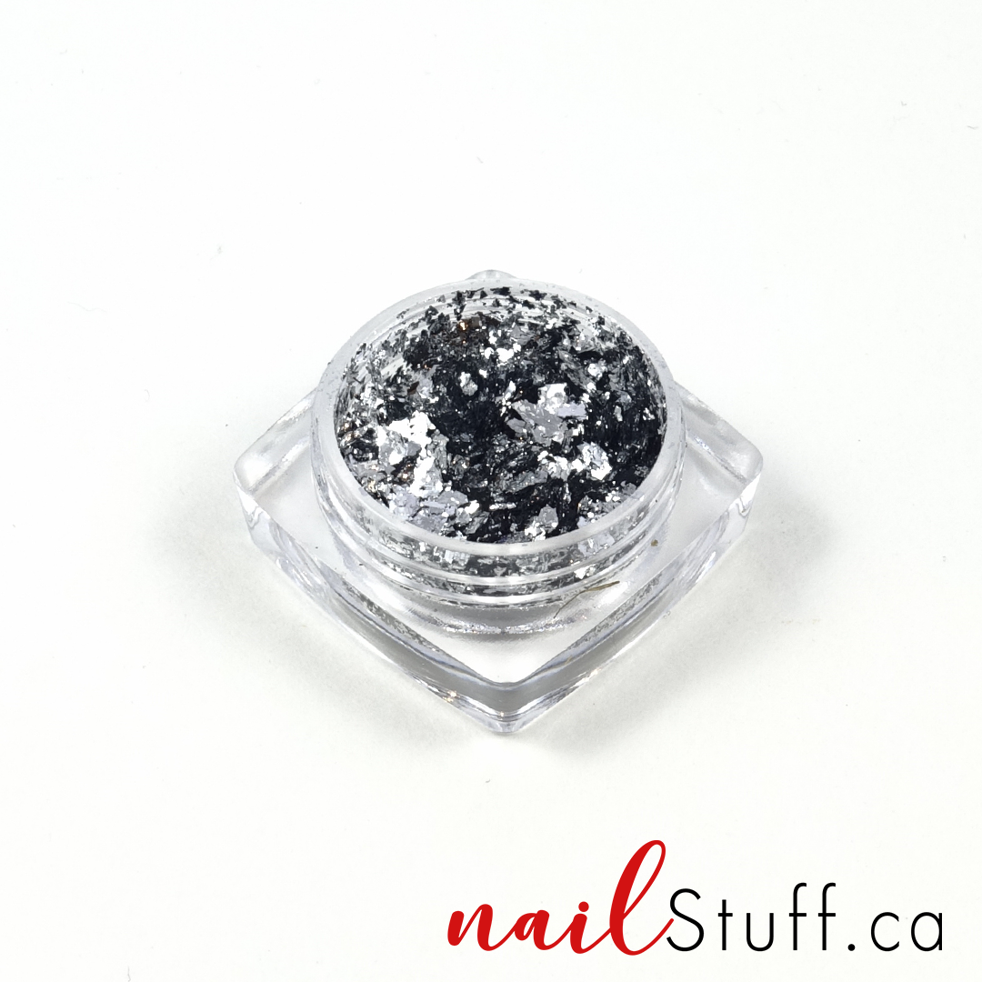 NailStuff - Silver Metallic Foil Flakes